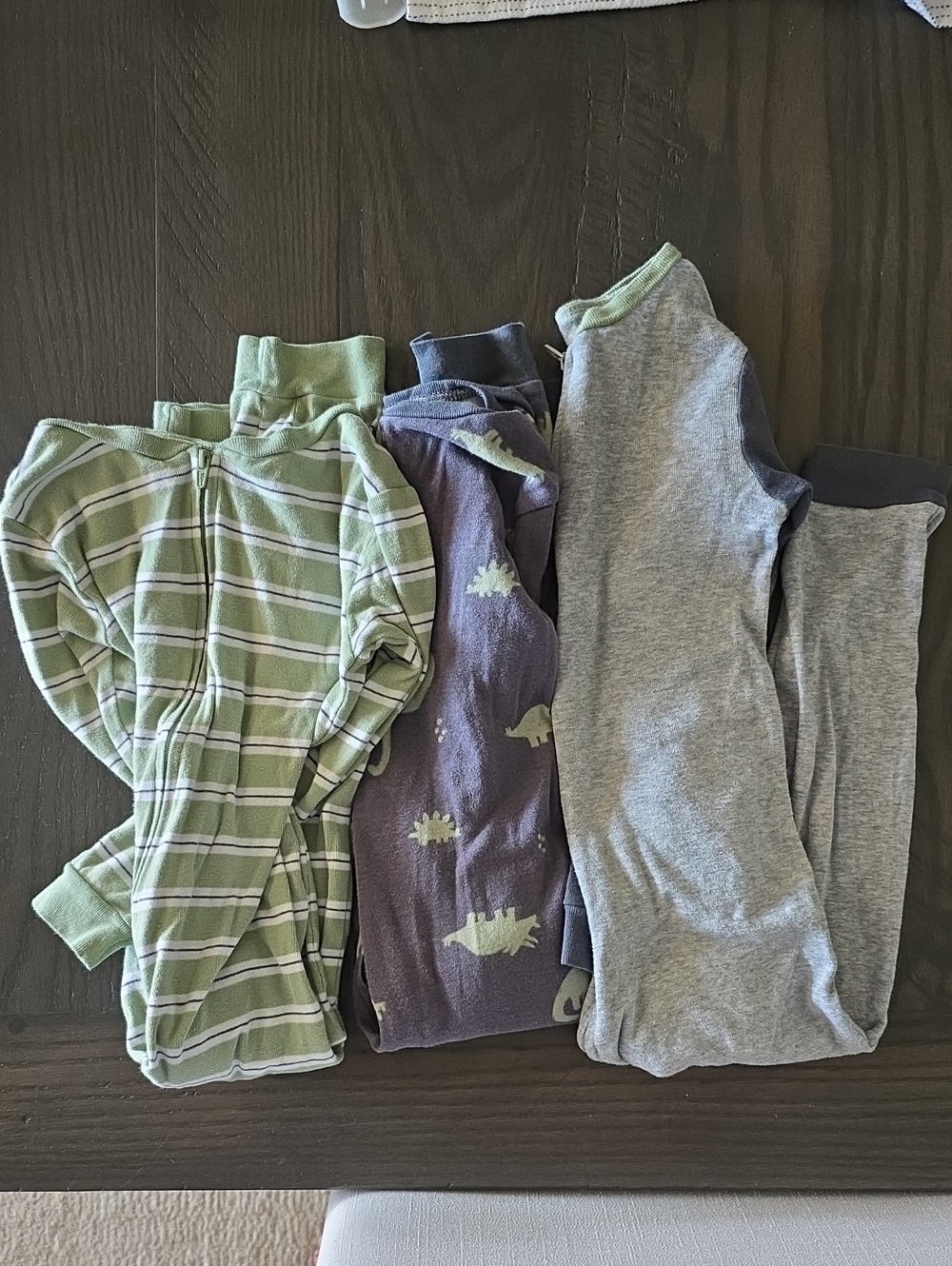 Simple Joys Toddler Footless Zipper Sleepers Size 4 - Set of 3